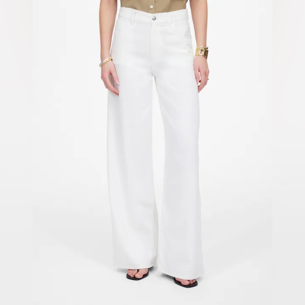 Nwt Madewell Superwide-Leg Jeans In Airy White Denim Women’s Size 31